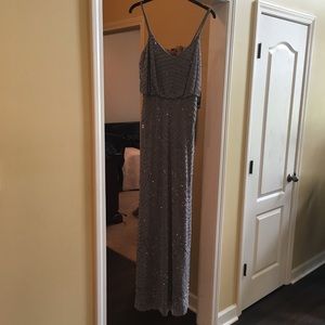 Adrianna Papell beaded blouson gown Size 8 NWT